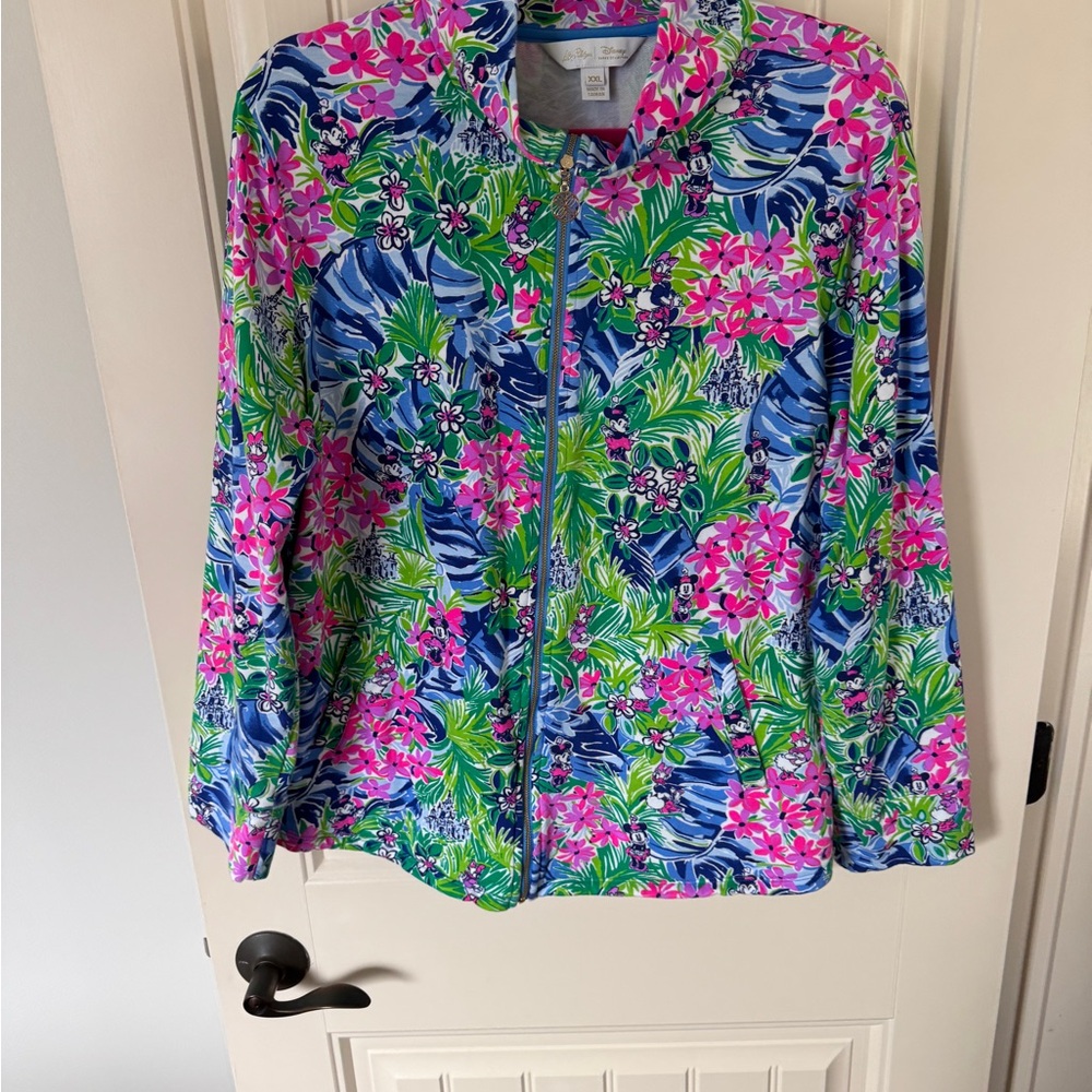 Lilly Pulitzer Disney Multicolor Floral zip up